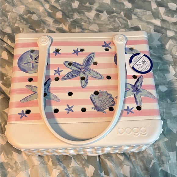 *NWT* Pink Stripes & Blue Shells Baby Bogg Bag and Nautical Rope Inserts - Picture 2 of 8